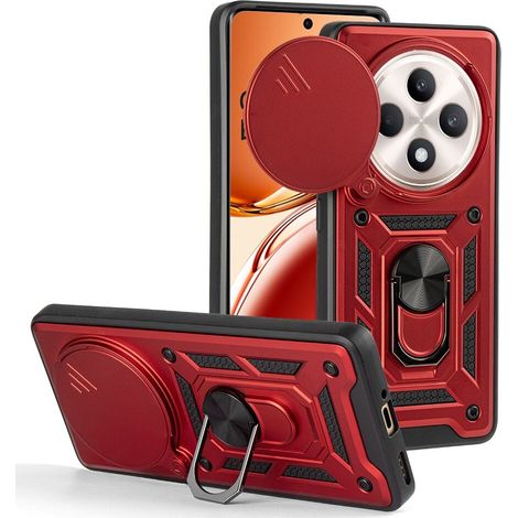 Funda protectora para Oppo Reno 12FS / 12F, CamShield Slide, roja. (1/4)