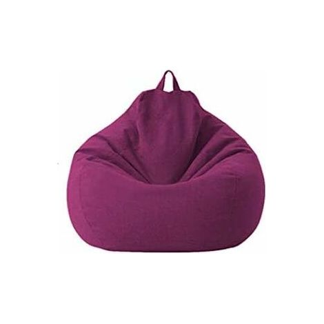 Sac de canapé Lazy Housse de Canapé Inclinable Tissu Housses de Fauteuil Housse de Chaises sans Remplissage Siège Pouf Feuilletée Tatami Salon Meubles (Violet, 80 x 90cm)-Ensoleillé (1/5)