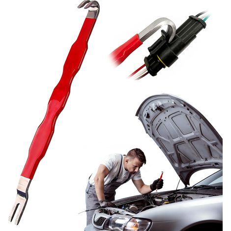 Steckerabzieher für Autos – Universelles elektrisches Hebelwerkzeug für Autoreparaturen (Rot) (1/5)