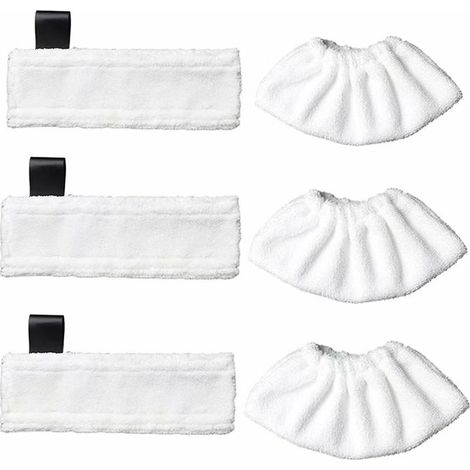 Paños de microfibra de repuesto y 3 paños de microfibra para Karcher Easy Fix SC1/SC2/SC3/SC4/SC5/SV7, paño accesorio para Karcher Easy Fix (1/5)
