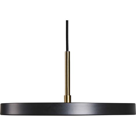 Lámpara colgante LED moderna de metal para oficina en casa comedor negro Evenlode (1/5)