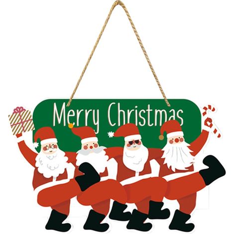 Panneau De Porte De Noël - En Papier Épais 250 G/M² - Pour Décoration Intérieure Et Extérieure - Idéal Pour Porte D'Entrée Mur Arbre - Lot De 1 (1/2)