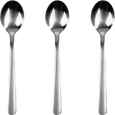 Set di 3 cucchiai in acciaio inossidabile riciclato lucido Earth SG7778 San Ignacio (1/2)