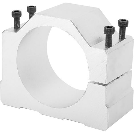 Support de fixation CNC 80mm pour moteur broche, support de montage en aluminium, base de maintien robuste pour fraiseuse. (1/3)