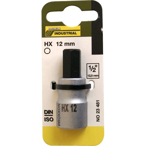 PROXXON 2223481 - Vaso 1/2"+ punta allen 12 mm l/55