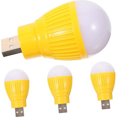 4pcs LED Lights Bulbes d'urgence Portables Le Camping à Domicile en Plein air Utilisez -lumière Nuit Polyvalente avec Une Longue durée de Vie Facile USB Connexion pour Toute Occasion (1/5)