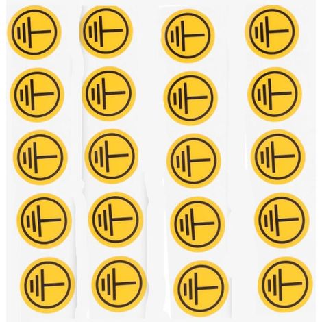 Autocollants Avertissement Et Symbole De Mise La Terre Électrique Protection Les Chocs Autocollants Auto-adhésifs Solide Pour Équipements Industriels Signalisation De Sécurité Élec (1/5)