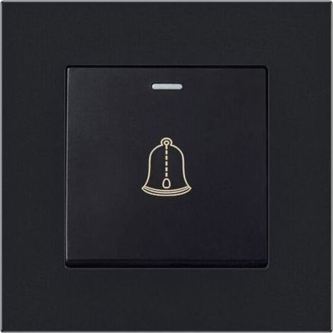 Bouton de sonnette extérieur étanche 220-250V – Panneau en verre trempé – Installation facile – 3,38 pouces de diamètre (1/5)