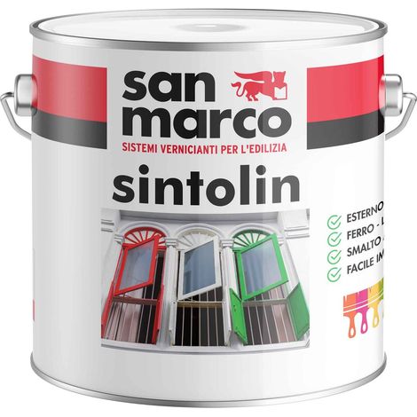 Sintolin lucido smalto alchidico antiruggine bianco lt 0,75 (1/3)