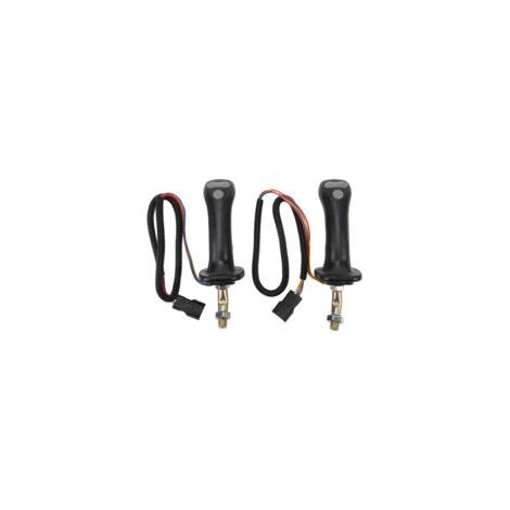 Poignées de manette de pelle 2 pièces 3 boutons 6 broches en alliage d'aluminium Compatibles Doosan DH DX150 215 225 300 370-9C