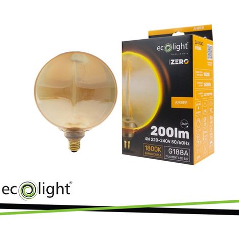 SERIE ZERO 4W 200LM E27 G188 AMBRATA (1/3)
