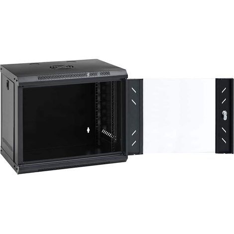 Armoire réseau avec stockage Noir 53 x 45 x 45 cm Acier (1/5)
