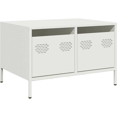 Maison Exclusive - TV-Schrank Weiß 68x50x43,5 cm Kaltgewalzter St