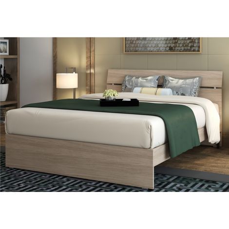 Letto matrimoniale due piazze in legno per camera da (1/4)