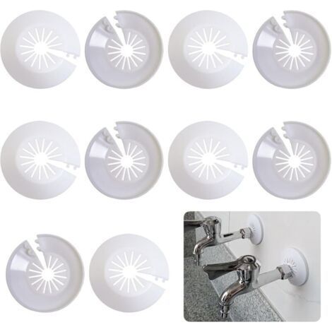 Heizkörperrohr-Abdeckrosette – 10er-Packung aus PVC – Für Rohre von 10 bis 25 mm – Hitzebeständig und korrosionsbeständig (1/5)