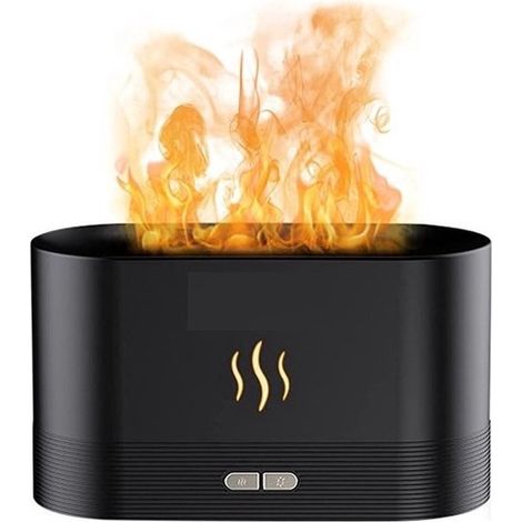 Diffusore di aromi - Umidificatore - Aromaterapia - Effetto fiamma - Diffusore di fragranze - Atomizzatore - Arcobaleno (1/4)