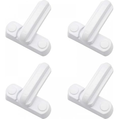 Jeu de 4 serrures pour portes, armoires et fenêtres, ferrures de portes et de fenêtres, mousquetons pour serrures antivol [version clouée (1/4)