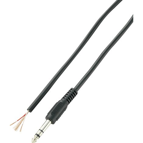 VOLTCRAFT XL-AC63DGW Klinken-Steckverbinder 6.35 mm  -  Stereo Polzahl:3 1 St.