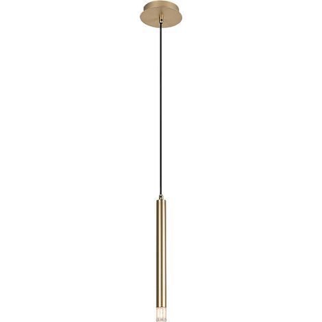 Suspension moderne tube laiton îlot cuisine G9 5W Ramira (1/5)