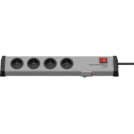 Bloc multiprise avec interrupteur Ehmann 0250x02042301 gris fiche FR 1 pc(s) (1/3)