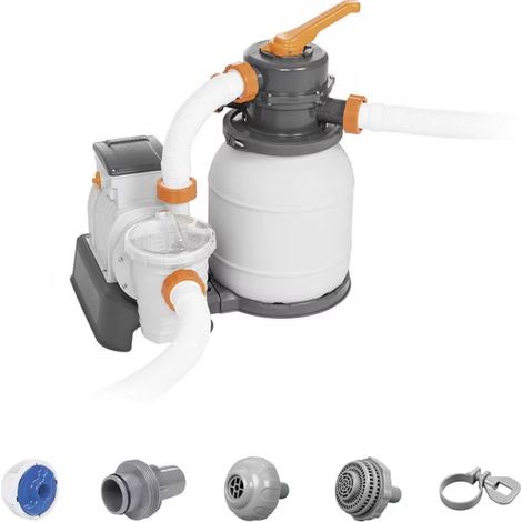 Pompe à filtre à sable : système de filtration d'eau haute efficacité, filtre de piscine, pompe de purification d'eau (1/5)