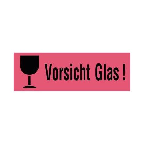 Hinweisetikett 118 x 39 mm (B x H) Papier leuchtrot 1.000 Etik./Pack. (1/4)