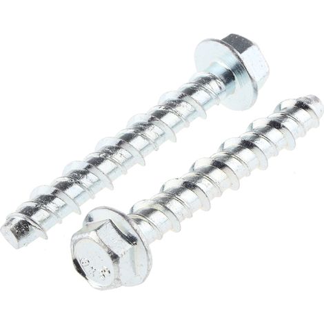Tire-fond RS PRO, en Acier, 8mm x 50mm ( Prix pour Sachet de 10 )