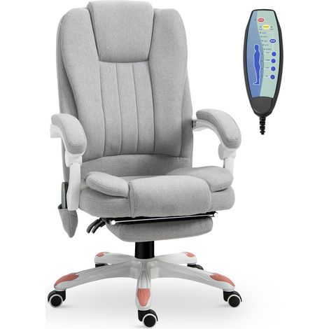 Fauteuil de massage pliable cm pour salon massage, bureau, gaming, polyester, mousse, nylon, gris, 107-115 (1/5)