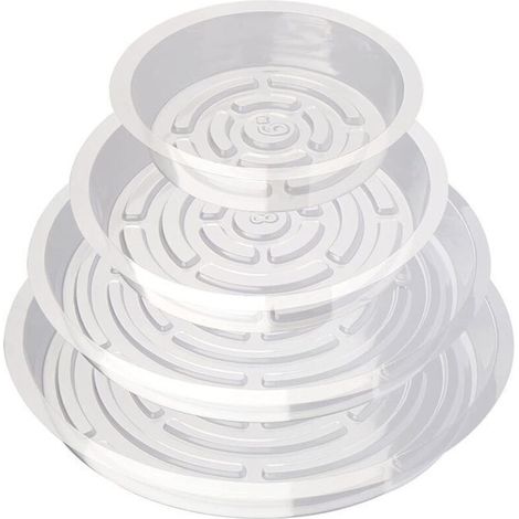 Plateau à plantes, plateau à plantes transparent, plateau pour pot de fleurs - Idéal pour les plantes d'intérieur et d'exté (1/4)