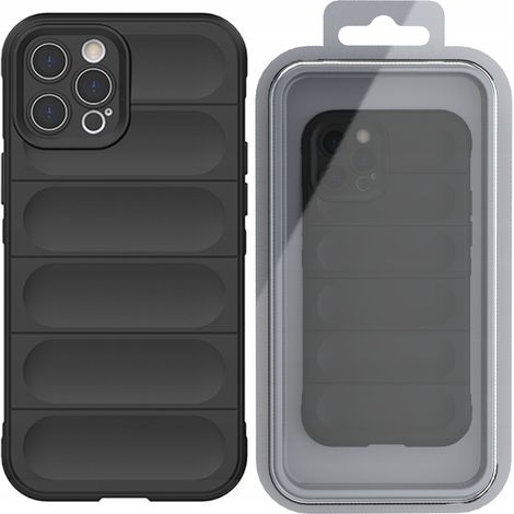 Custodia Magic Shield per iPhone 13 Pro, flessibile e rinforzata, colore nero. (1/5)