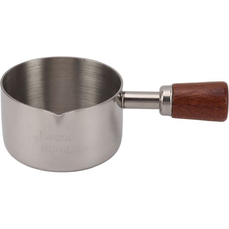 Coupelle à sauce professionnelle 304 acier inoxydable avec poignée pour cuisson, banquet, pique-nique extérieur, argent 60ml (1/5)