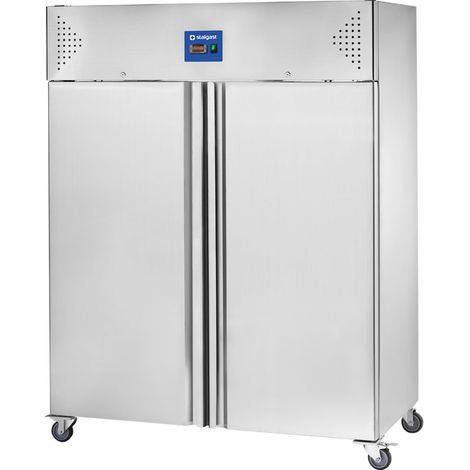 Armoire réfrigérée inox 2 portes GN 2/1 1300L contrôle numérique dégivrage auto 2010mm - Stalgast (1/5)