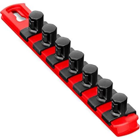 Ernst 8412-red-1 de fabrication/2 20,3 cm Socket Organiseur et 7–1/5,1 cm Twist Lock Clips, 8412-Red-1/2 (1/5)