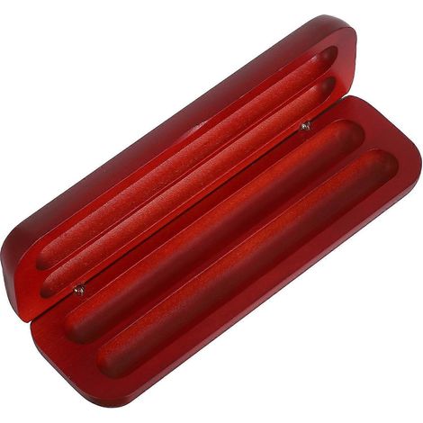Boîte de rangement en bois pour stylos avec double porte-stylo plume pour bureau (1/5)