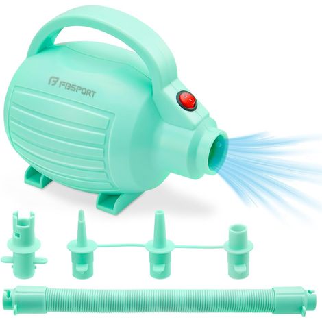 Elektrische Luftpumpe 600W zum Aufblasen und Ablassen der Luft, tragbare AC220-240V-Pumpe zum Aufblasen und Ablassen der Luft mit 4 Düsen, für Gymnastikmatten, Luftmatratzen, Schwimmbecken
