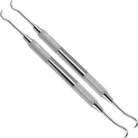 Outil professionnel de détartrage dentaire - Cure-tartre double embout (1/5)