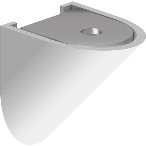 Slid'Up By Mantion – Lot de 16 taquets d'assemblage blanc en acier – Équerres de fixation pour meubles – Cache plastique pour finition parfaite