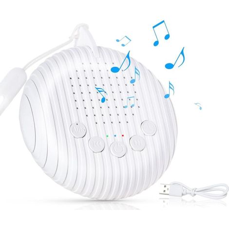 Babyschlafhilfe mit zehn beruhigenden Klängen und Timer, Weißrauschgenerator für Babys und Erwachsene, Entspannung und Schlaf - Crezuo
