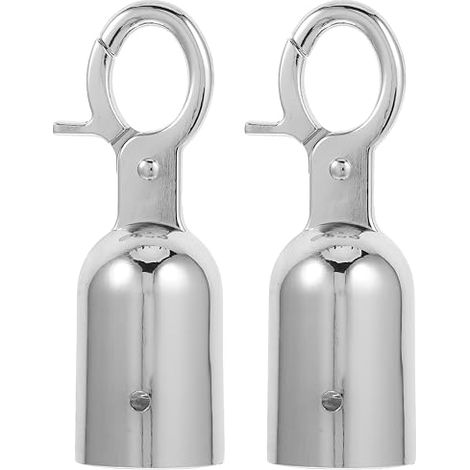 Hemobllo 2 Pièces Embout De Cordon De Garde-Corps En Inoxydable Raccords De Corde De Platelage Pour Main Courante De Terrasse Arrêts De Corde Pour Maintenir La En Place Installation Facile (1/5)