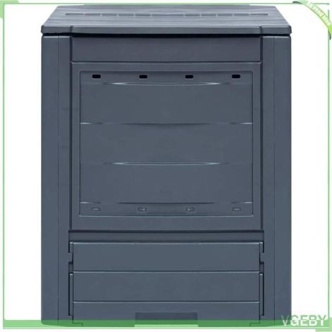 Bac à compost de jardin - FAFEICY - 45682 - Gris - 260 L - 60x60x73 cm (1/5)