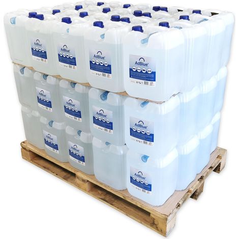 Oc-Pro – Palette de 60 bidons d'AdBlue 10L – 600 litres – Réduction des émissions de NOx jusqu'à 80 % – Conforme normes EURO 4, 5 et 6
