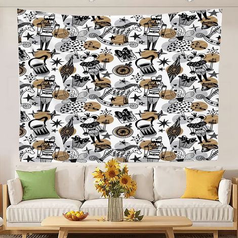 tapisserie imprimée pour la décoration de chambre 100x75cm (1/5)