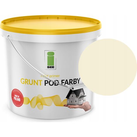 Silikon-Fassadenfarbe, Grundierung, Weiß, Leicht Gelbstich, Gelb, 10 l (1/5)