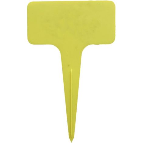 100 etichette per piante in plastica, 10 x 6 cm, marcatori da giardino in plastica a forma di T, etichette per fiori, cartellini per piante, cartellini per fiori in plastica (1/5)