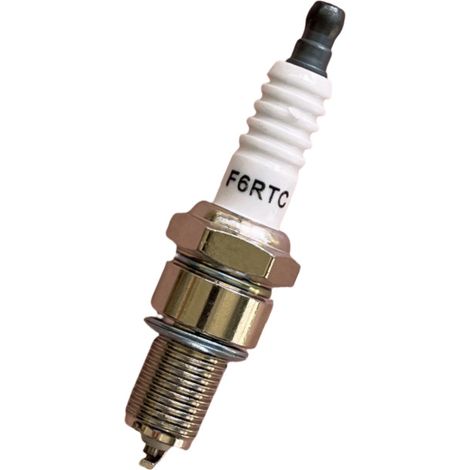 Bougie d'allumage à résistance universelle F6RTC, stable et durable, adaptée aux tondeuses à gazon, aux générateurs et aux fourgonnettes, assurant un démarrage en douceur.
