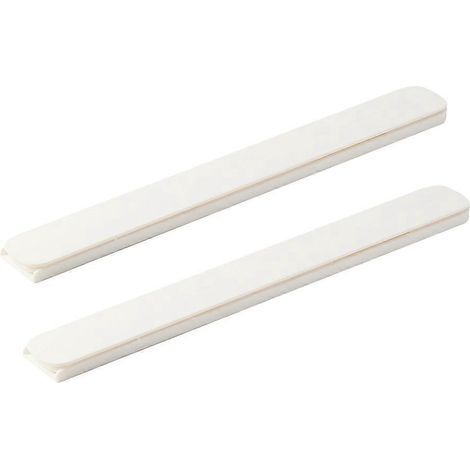 jeu de glissières de tiroir autocollantes blanches-26.40X3.00X1.00CM-White (1/4)