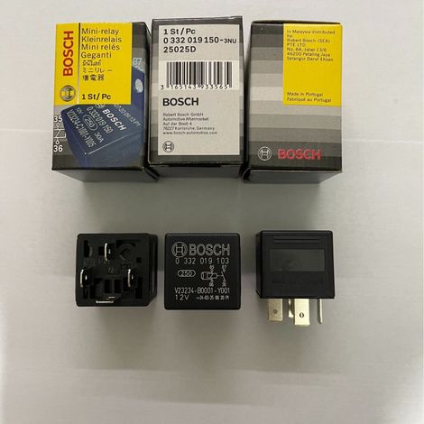 Relais automobile Bosch V23234-B0001-Y001, relais Bosch 12 V à 4 broches 0332019103