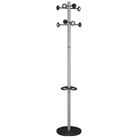 Unilux Compueil Porte-manteau gris métal 175 cm (1/2)