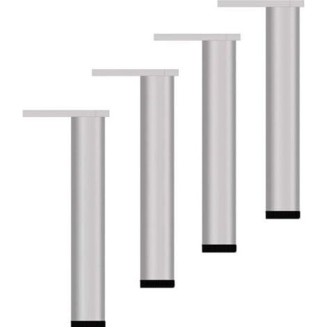 4 Pieces Adjustable Furniture Legs 30cm Modern Sofa Legs Silver Bed Legs Replacement Feet for Table Cabinet (1/4)
