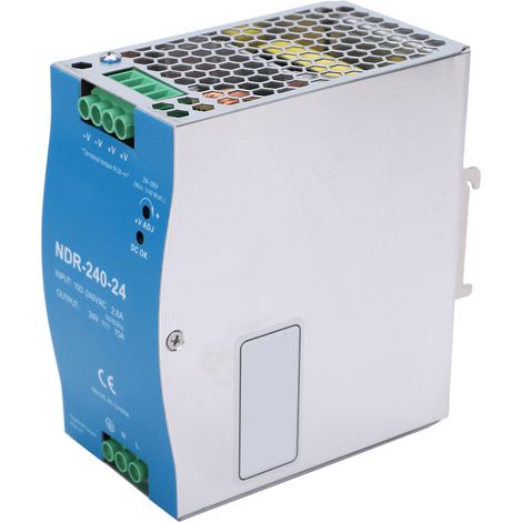 Alimentation à découpage BERM NDR24024 24V 10A 240W pour armoire électrique, capteur PLC, variateur, 100-240VAC
